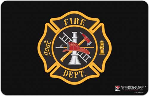 TekMat 11 x 17 Inch Armorer's Bench Mat Fireman's Crest