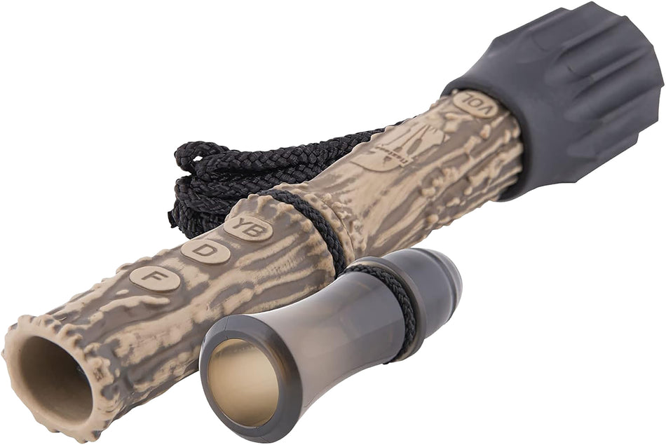 Flextone Buck Rage Plus Compact Deer Call Attracts Doe and Fawn Black/Brown Rubber