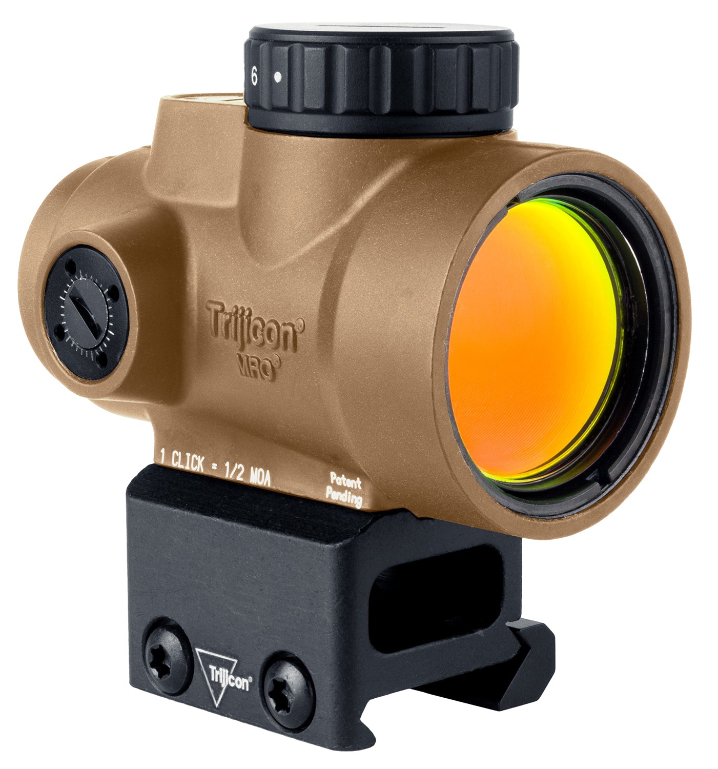 Trijicon MRO SD 1x25mm 2 MOA Red Dot Reflex Sight Full Co-Witness Coyote Tan