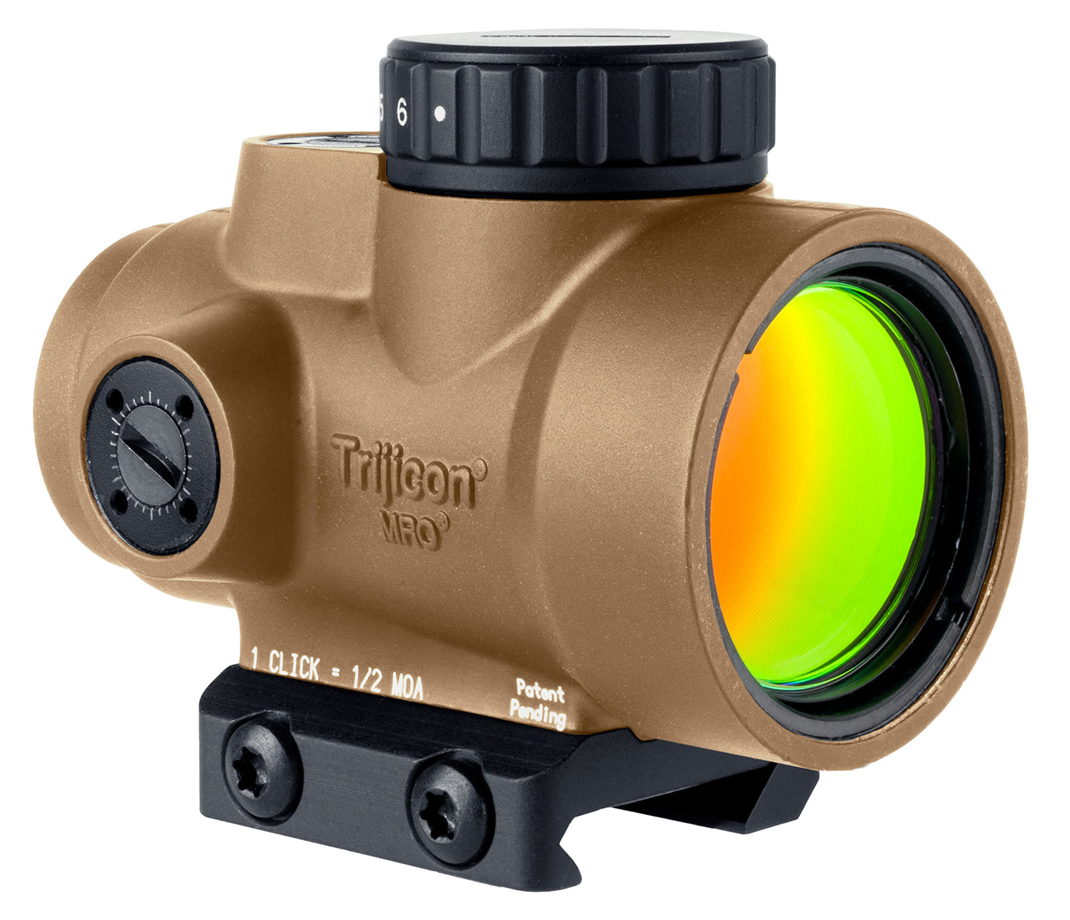 Trijicon MRO SD 1x25mm 2 MOA Green Dot Reflex Sight Low Mount Coyote Tan