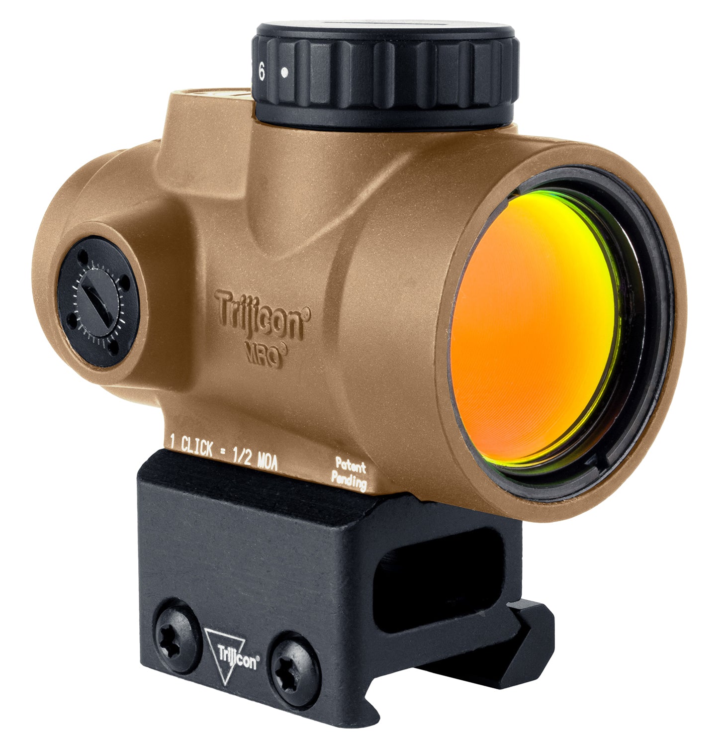Trijicon MRO SD 1x25mm 2 MOA Green Dot Reflex Sight Full Co-Witness Coyote Tan