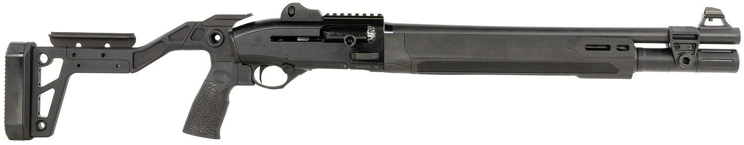 Beretta 1301 Tactical C Mod 2 12 Gauge Semi-Auto Shotgun, 18.5" Chrome-Lined Barrel, Black Finish