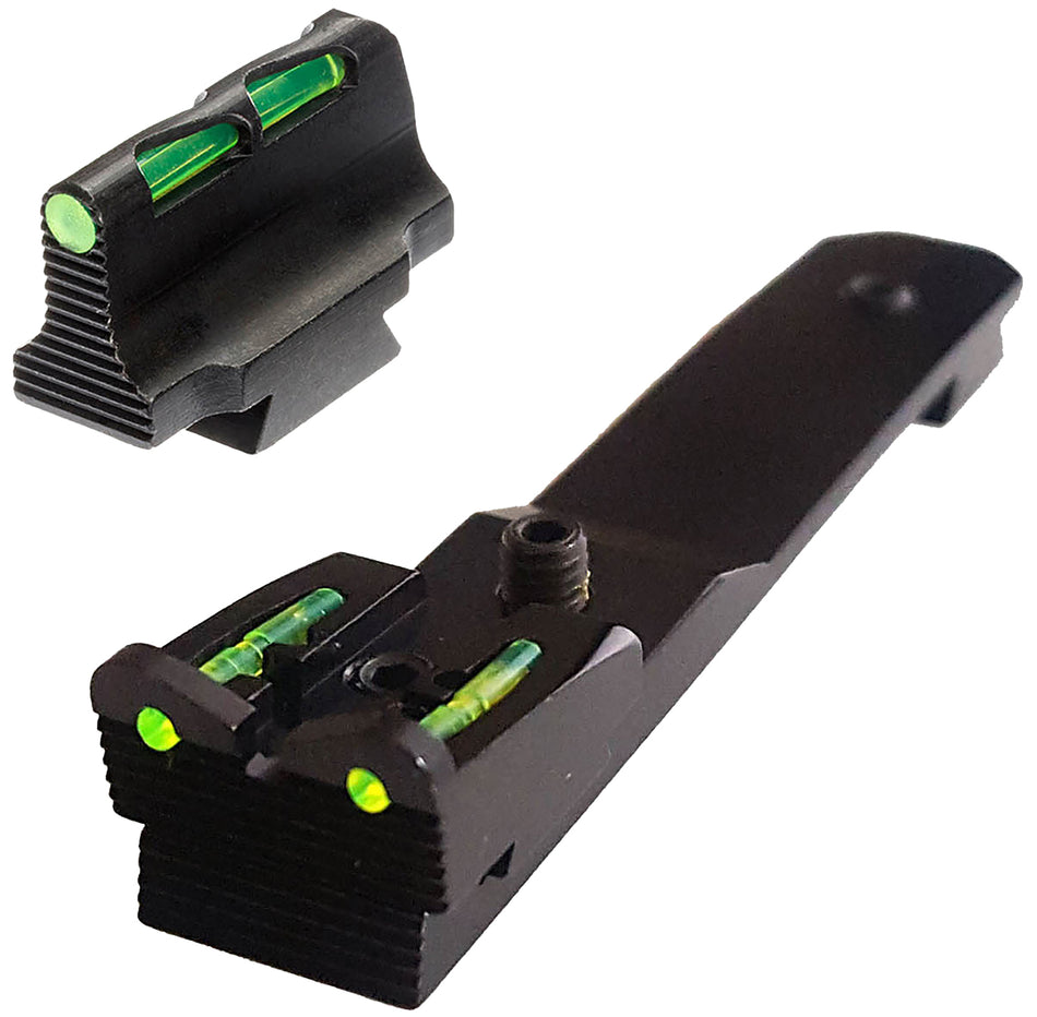 HiViz HHVS500 Henry Rifle LiteWave Sight Set Interchangeable Green Red White Front Green Red Rear
