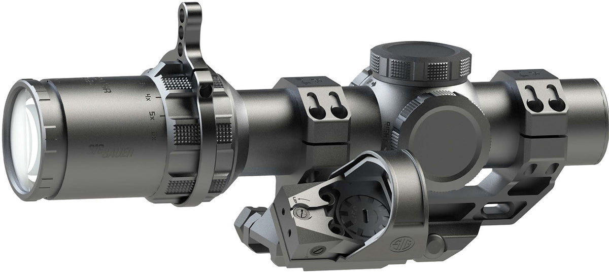 Sig Sauer Electro-Optics Tango-MSR Compact 1-6x24mm Illuminated BDC6 Scope with Offset Romeo1 Red Dot