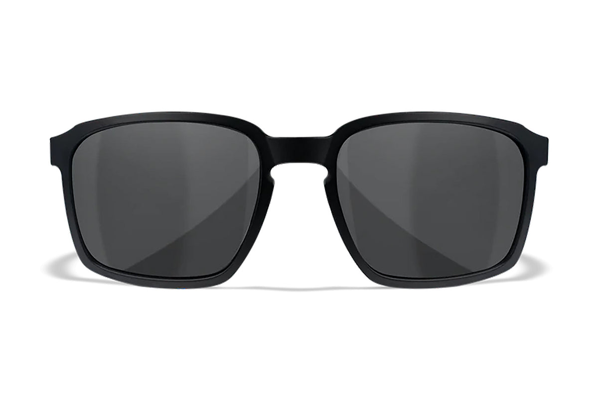 Wiley X Alfa M/L Safety Glasses, Smoke Gray Polycarbonate Lens, Matte Black Frame