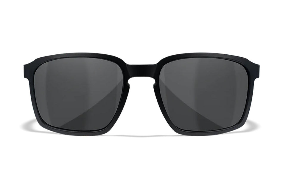 Wiley X Alfa M/L Safety Glasses, Smoke Gray Polycarbonate Lens, Matte Black Frame