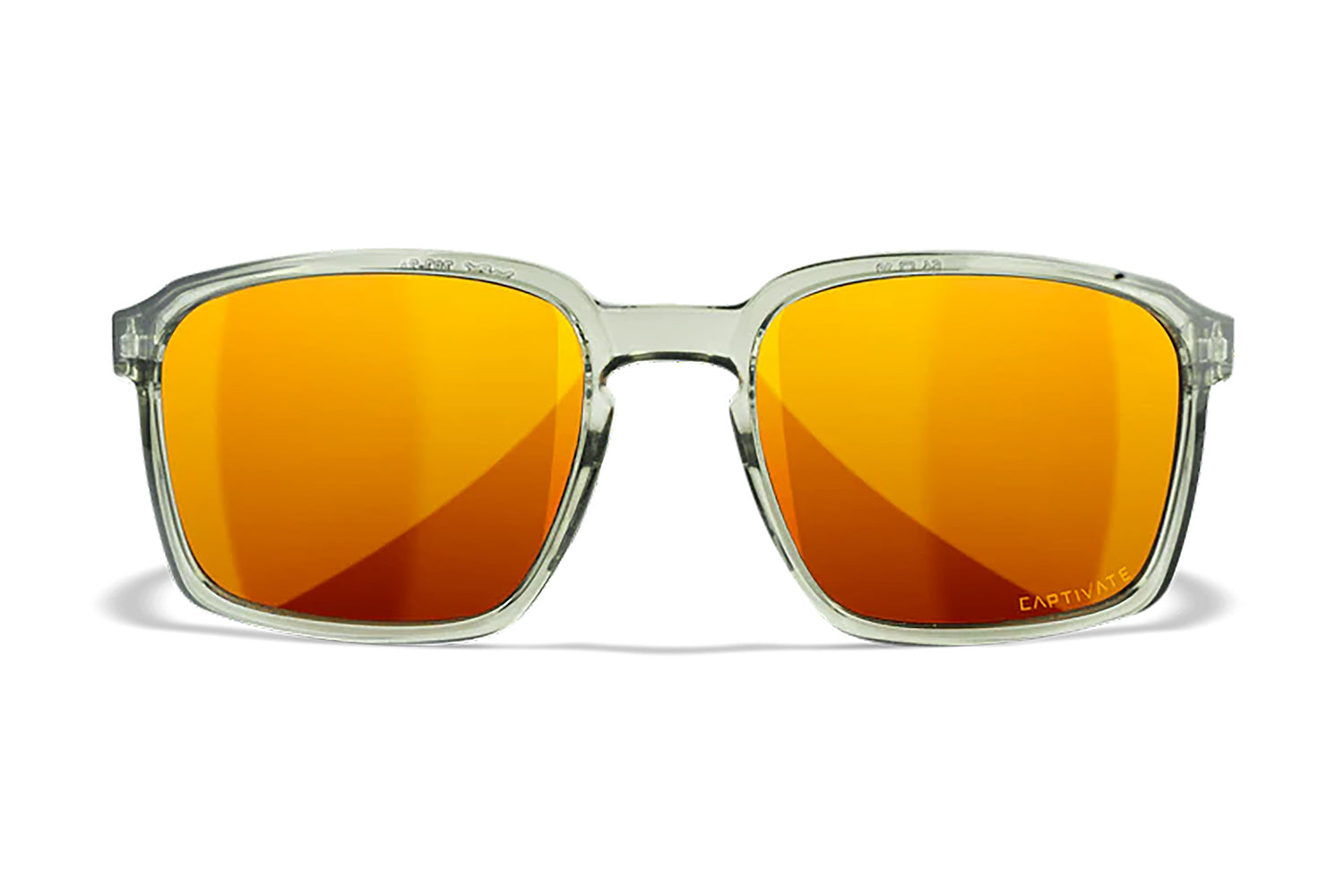 Wiley X Alfa M/L Safety Glasses, Bronze Mirror Polycarbonate Lens, Gloss Crystal Light Olive Frame