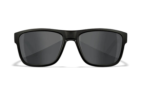 Wiley X Ovation M/L Safety Glasses, Smoke Gray Polycarbonate Lens, Matte Black Frame