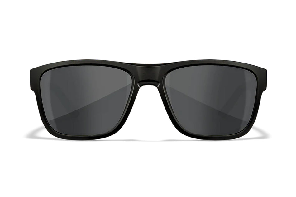 Wiley X Ovation M/L Safety Glasses, Smoke Gray Polycarbonate Lens, Matte Black Frame
