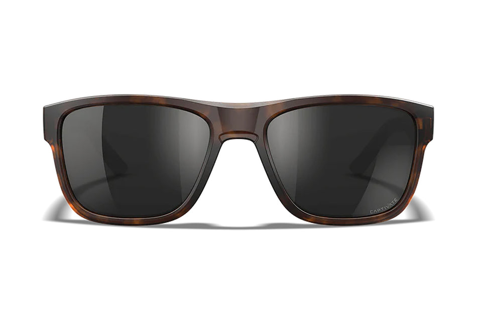 Wiley X Ovation Safety Glasses, Black Mirror Polycarbonate Lens, Matte Tortoise Frame