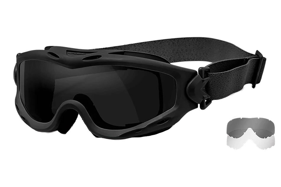 Wiley X Spear SP29B Matte Black Frame Smoke Gray Lens Protective Goggles