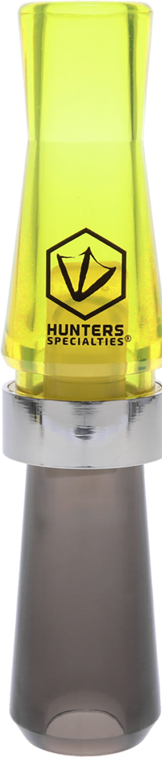 Hunters Specialties E-Z-E Plucker Short Reed Goose Call Polycarbonate Black Yellow HS-WF-SRGC
