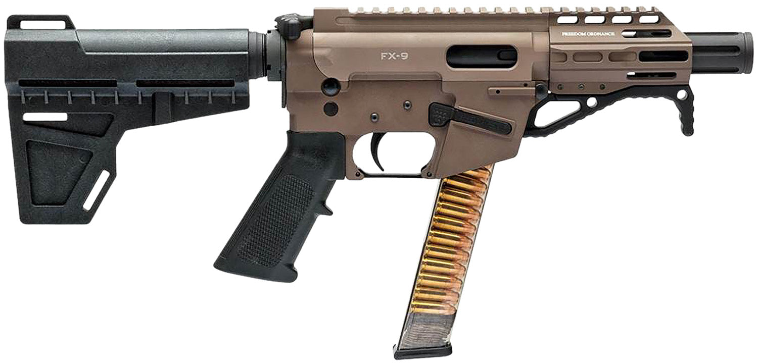 Freedom Ordnance FX9P4-FDE 9mm Luger 4" Pistol - Flat Dark Earth