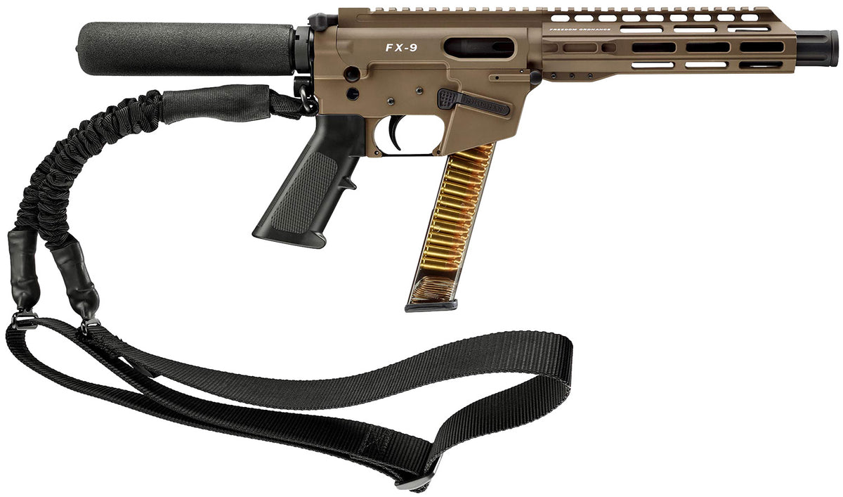Freedom Ordnance FX9P8T-FDE FX9P 9mm Luger Pistol, 31+1 Capacity, 8" Flat Dark Earth Synthetic Pistol Tube