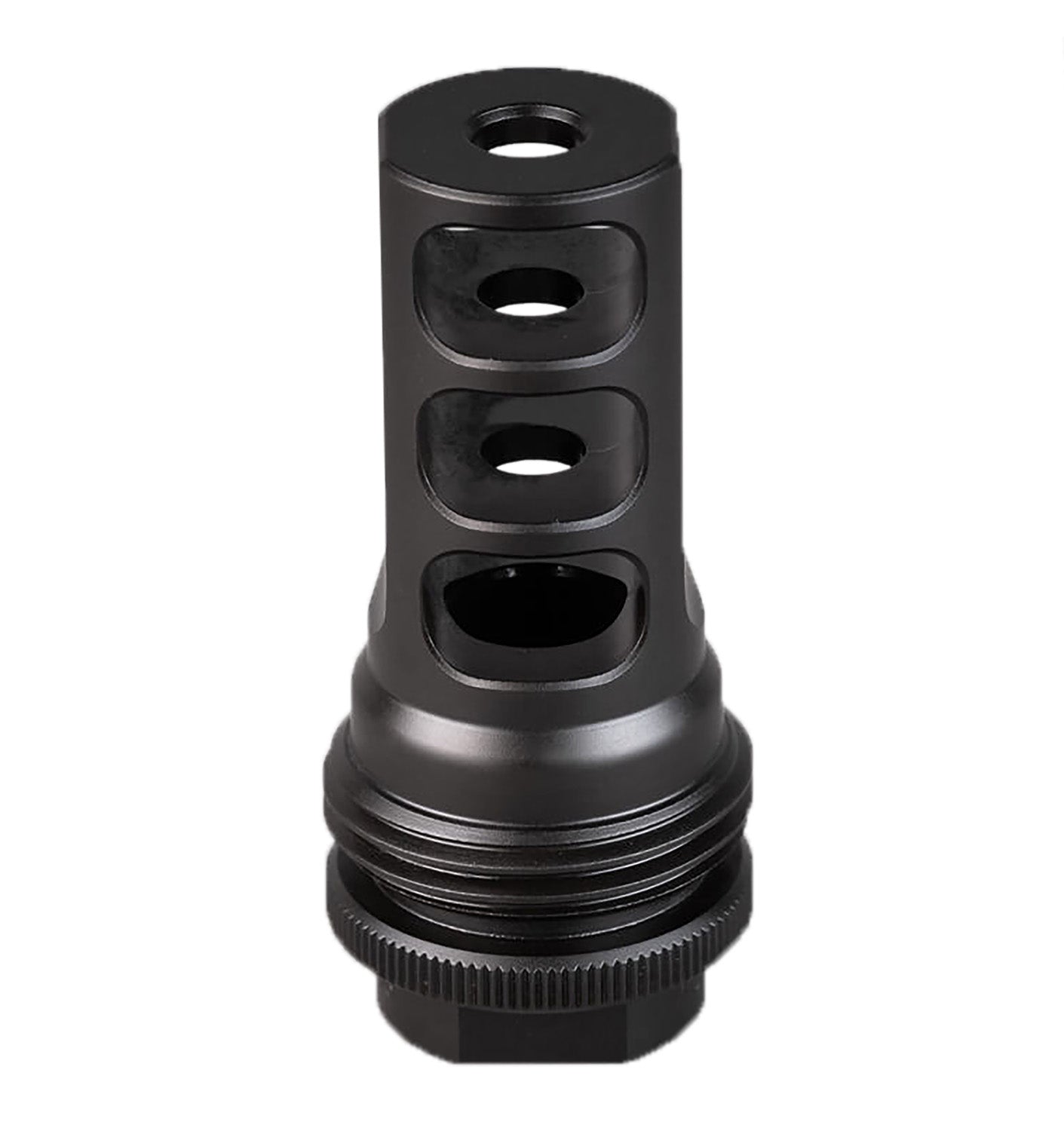 SilencerCo AC1961 ASR 3-Port Muzzle Brake 11/16x24 Thread 458 Cal Black Nitride