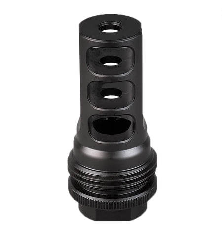 SilencerCo AC1961 ASR 3-Port Muzzle Brake 11/16x24 Thread 458 Cal Black Nitride