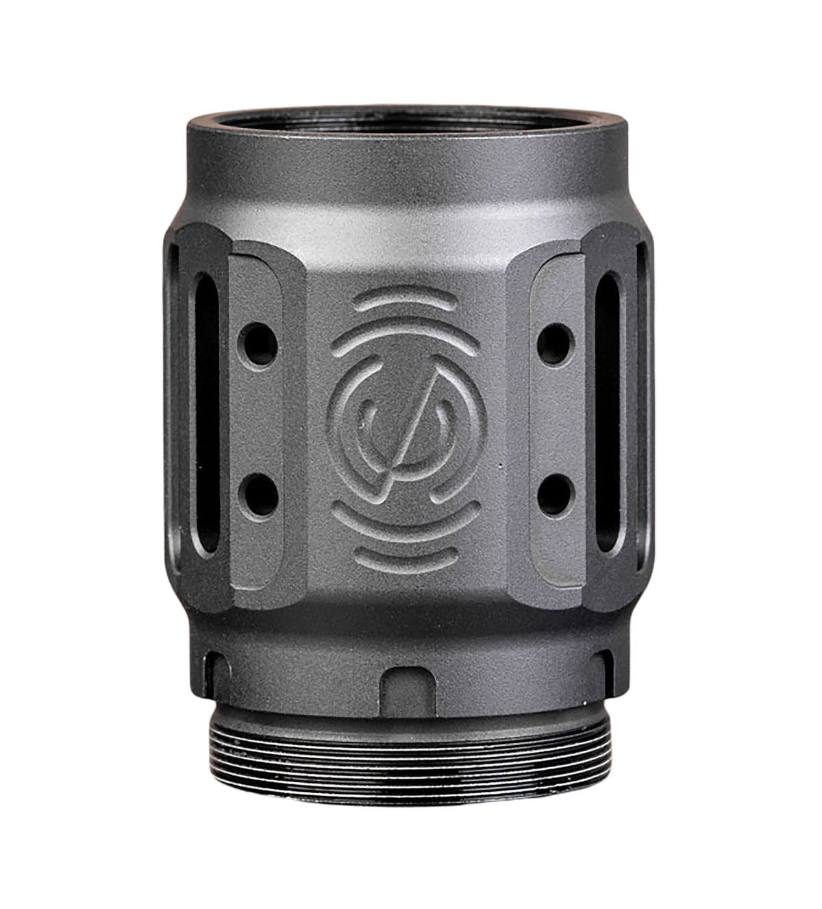 SilencerCo AC5451 Charlie MAAD Brake 2.0 Anodized Aluminum Muzzle Brake 2.23" OAL