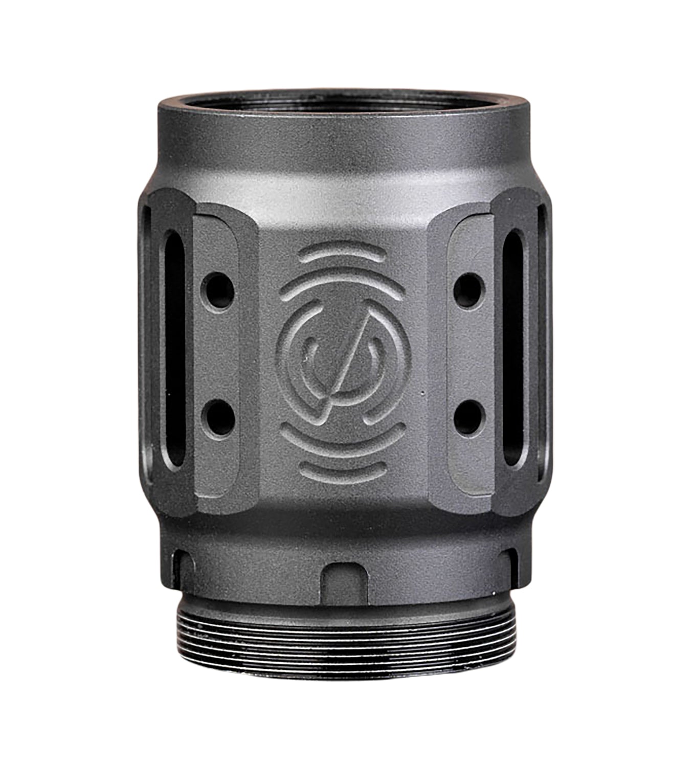SilencerCo AC5451 Charlie MAAD Brake 2.0 Anodized Aluminum Muzzle Brake 2.23" OAL