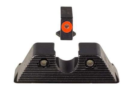 Trijicon 600846 Glock 42/43/43X/48 HD XR Night Sights – Green/Orange Front, Green Rear