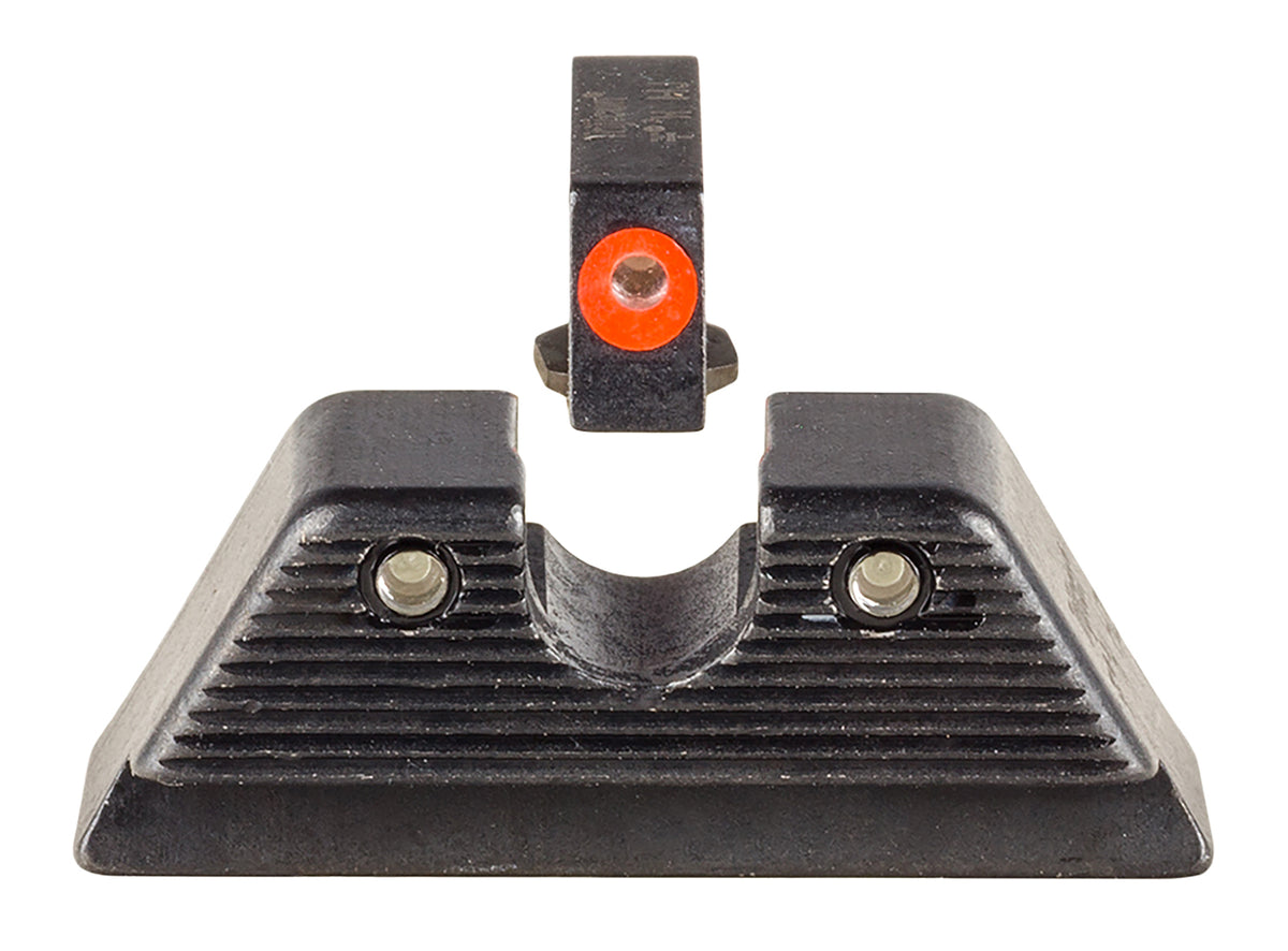 Trijicon 601092 Glock 17/19/22/45 MOS HD XR Night Sights – Green/Orange Front, Green Rear