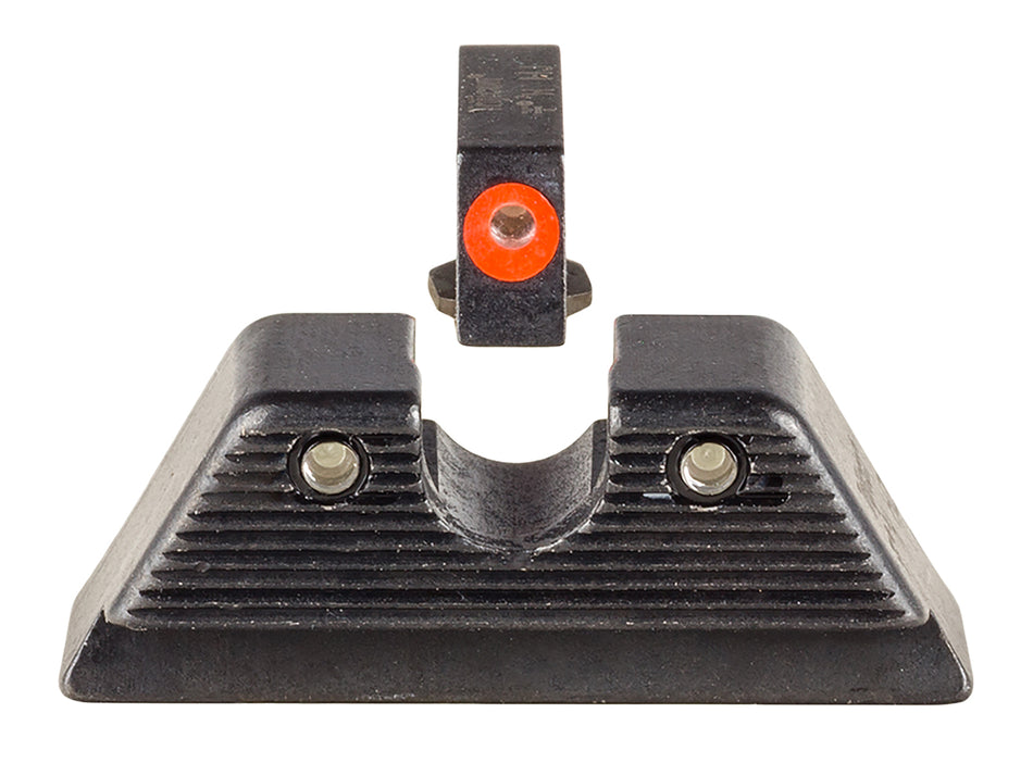 Trijicon 601092 Glock 17/19/22/45 MOS HD XR Night Sights – Green/Orange Front, Green Rear