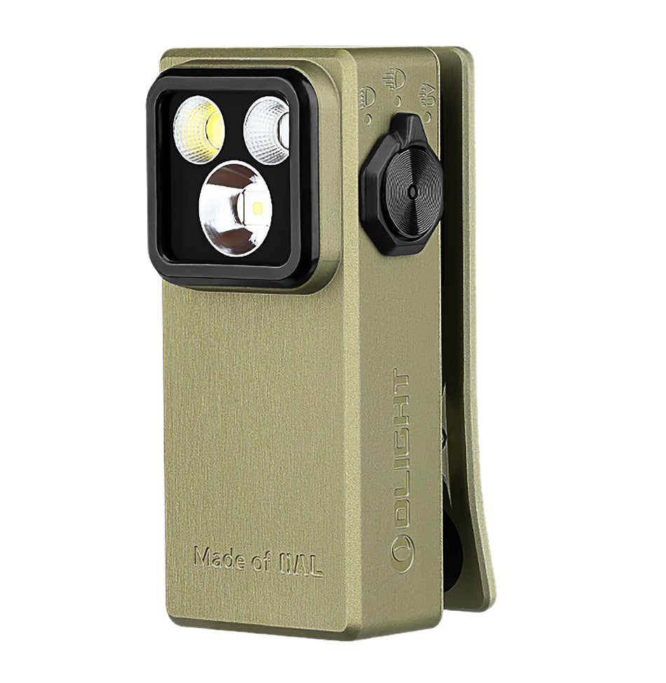 Olight OCLIPULTRAOG Oclip OD Green 300 Lumen White/Red LED Compact Clip-On Flashlight