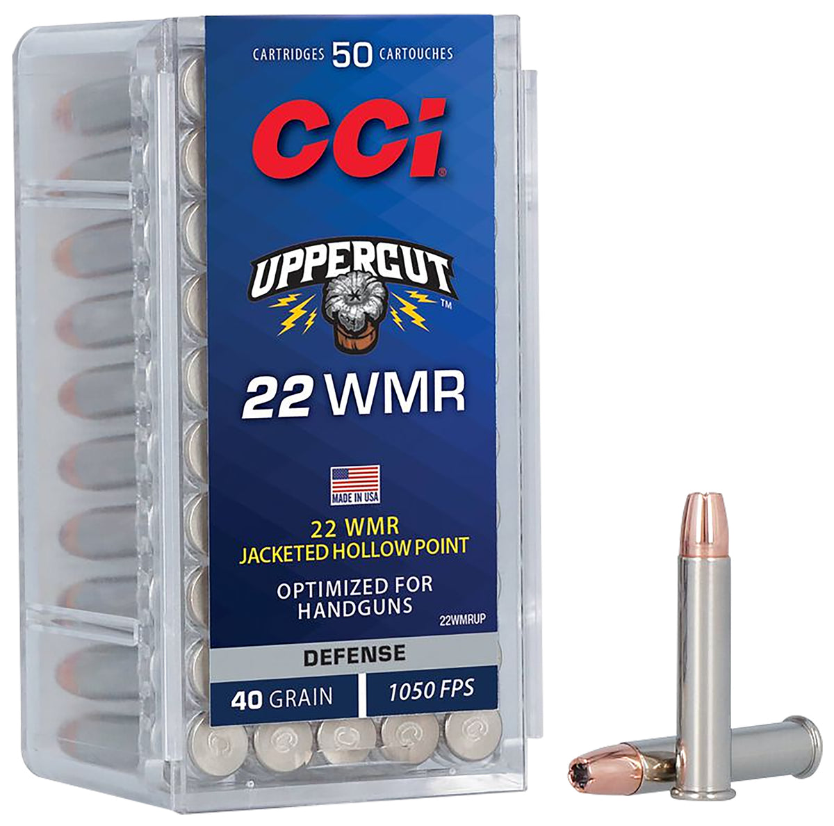 CCI Uppercut  22 Magnum   WMR 40 Gr JHP