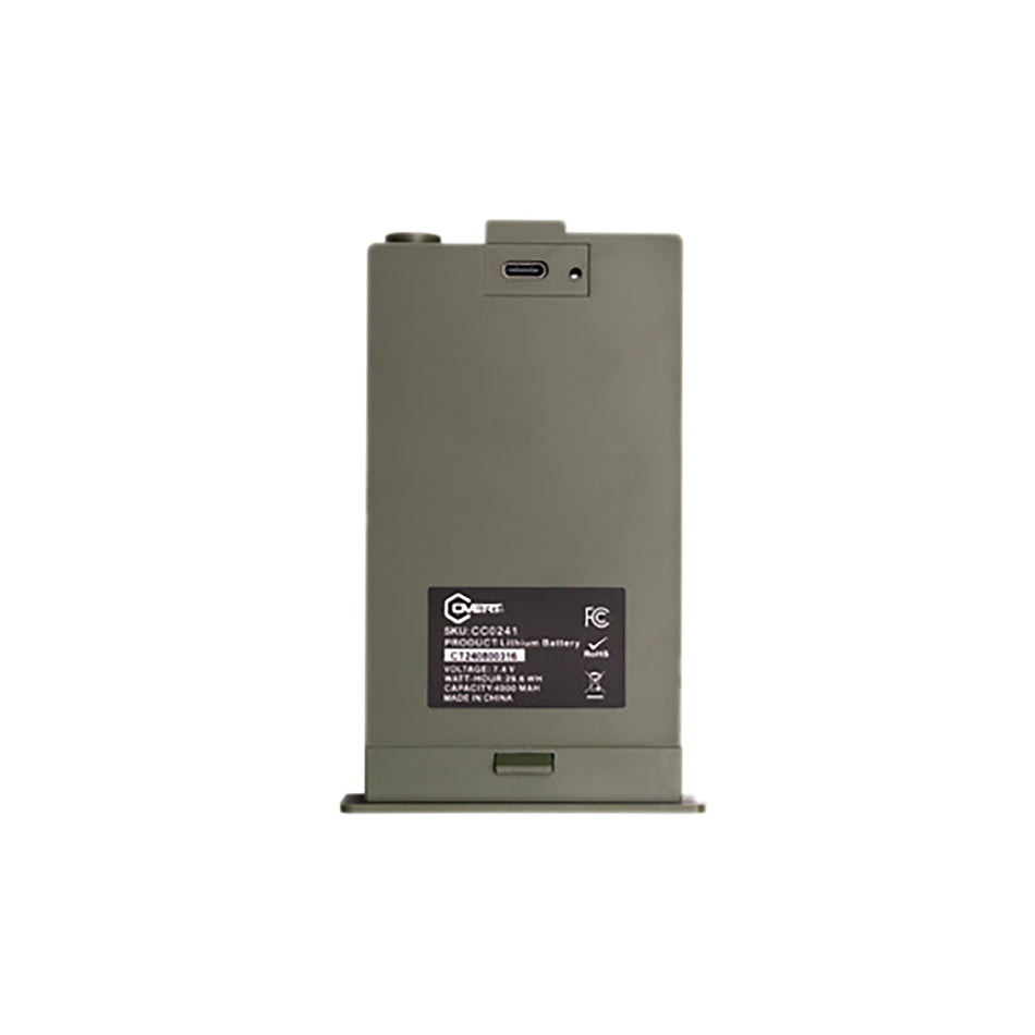 Covert CC0241 Rechargeable Lithium Battery Pack 4000mAh 7.4V 29.6WH OD Green