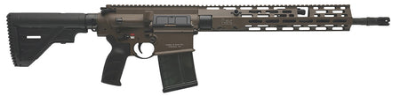 HK MR762 A4 7.62x51mm Rifle, 20+1, 16.50" Barrel, M-LOK Handguard, Patriot Brown Rail, Ambidextrous