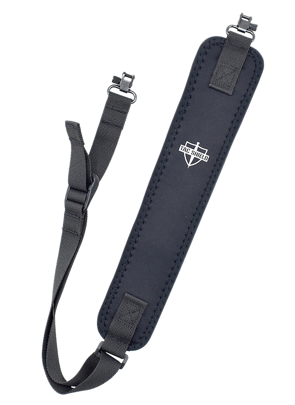 Tacshield Elkhorn Flex Sling Black Padded Neoprene Fast Adjust for Precision Hunting Rifles