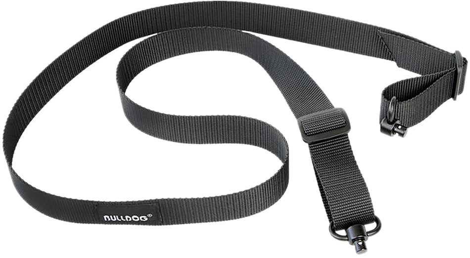 Bulldog BD832 Black Two-Point Deluxe Rifle Sling with QD Swivels