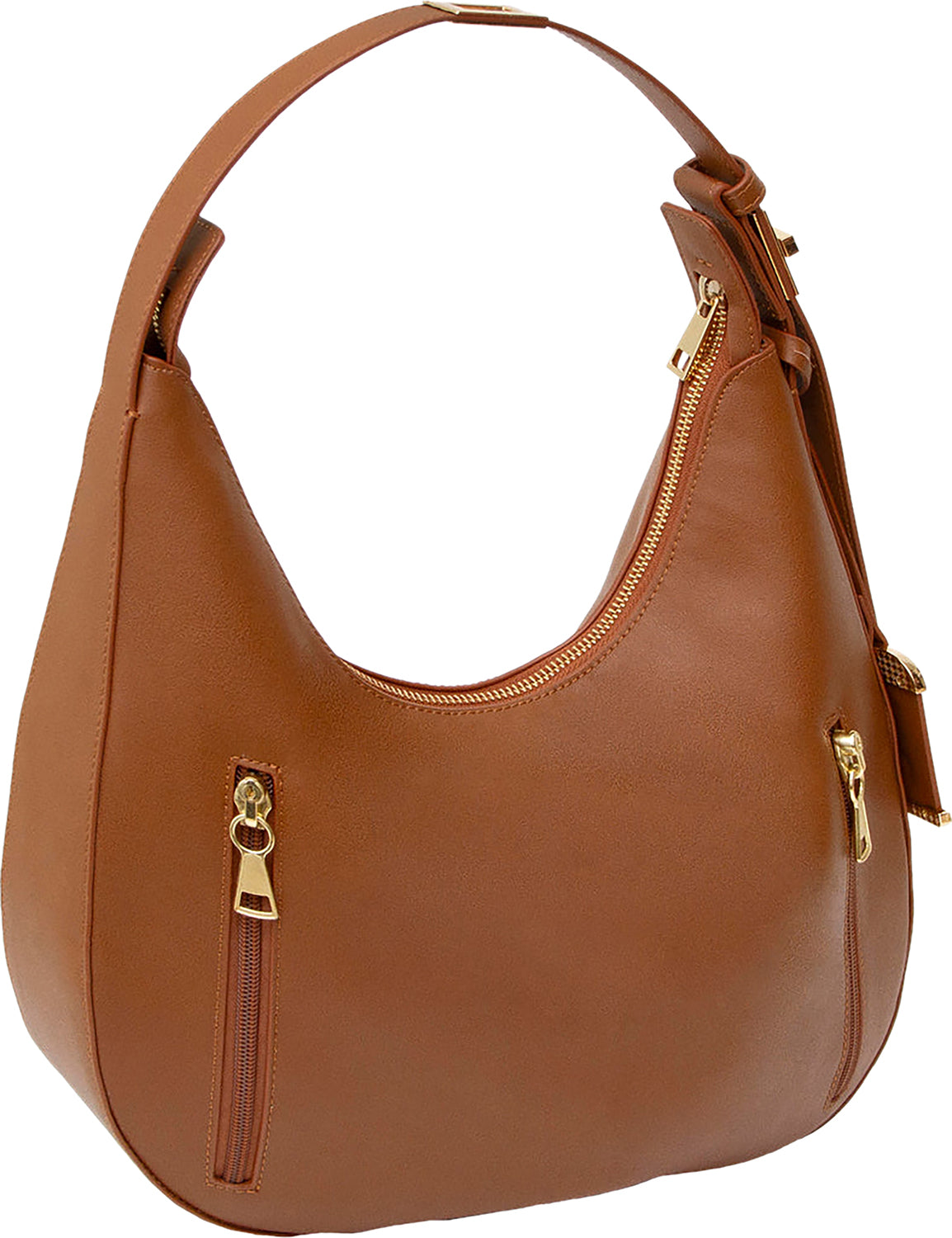 Bulldog Cases BDP-092 Concealed Carry Hobo Shoulder Purse, Cognac Polyurethane