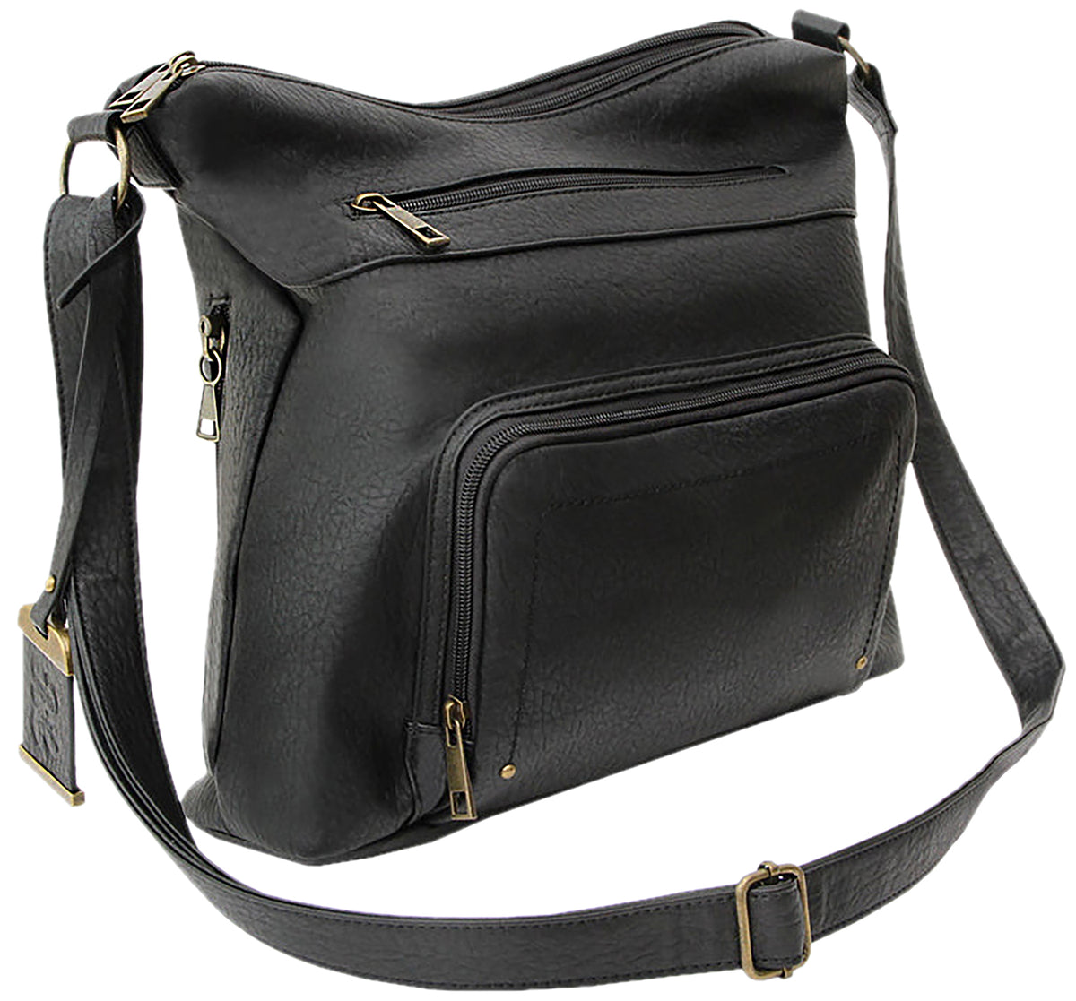 Bulldog Cases BDP-081 Crossbody Carry Purse with Built-In Pistol Holster, Black