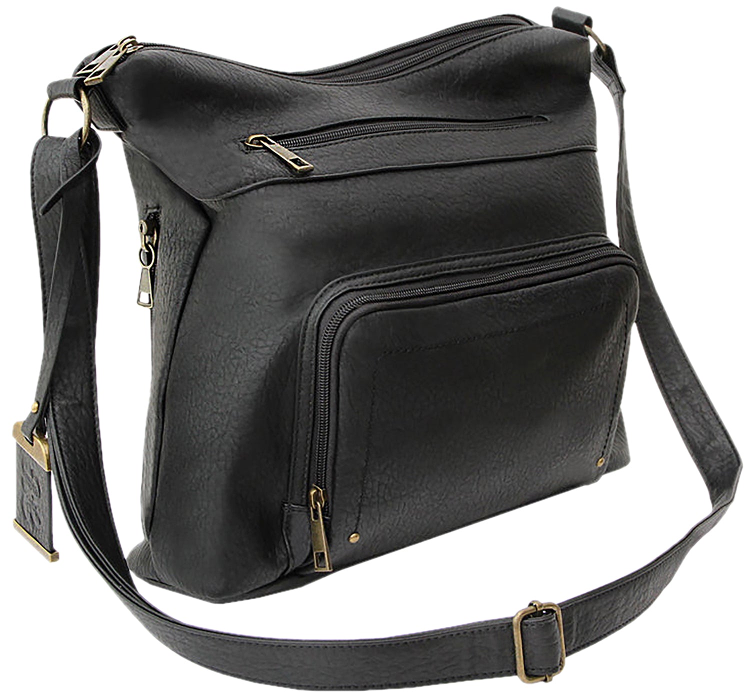 Bulldog Cases BDP-081 Crossbody Carry Purse with Built-In Pistol Holster, Black