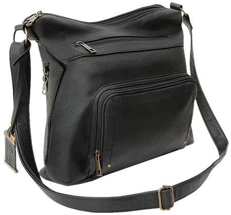 Bulldog Cases BDP-081 Crossbody Carry Purse with Built-In Pistol Holster, Black