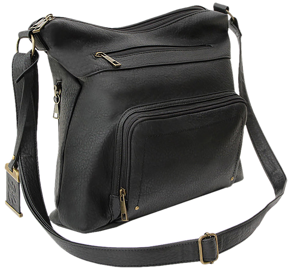 Bulldog Cases BDP-081 Crossbody Carry Purse with Built-In Pistol Holster, Black
