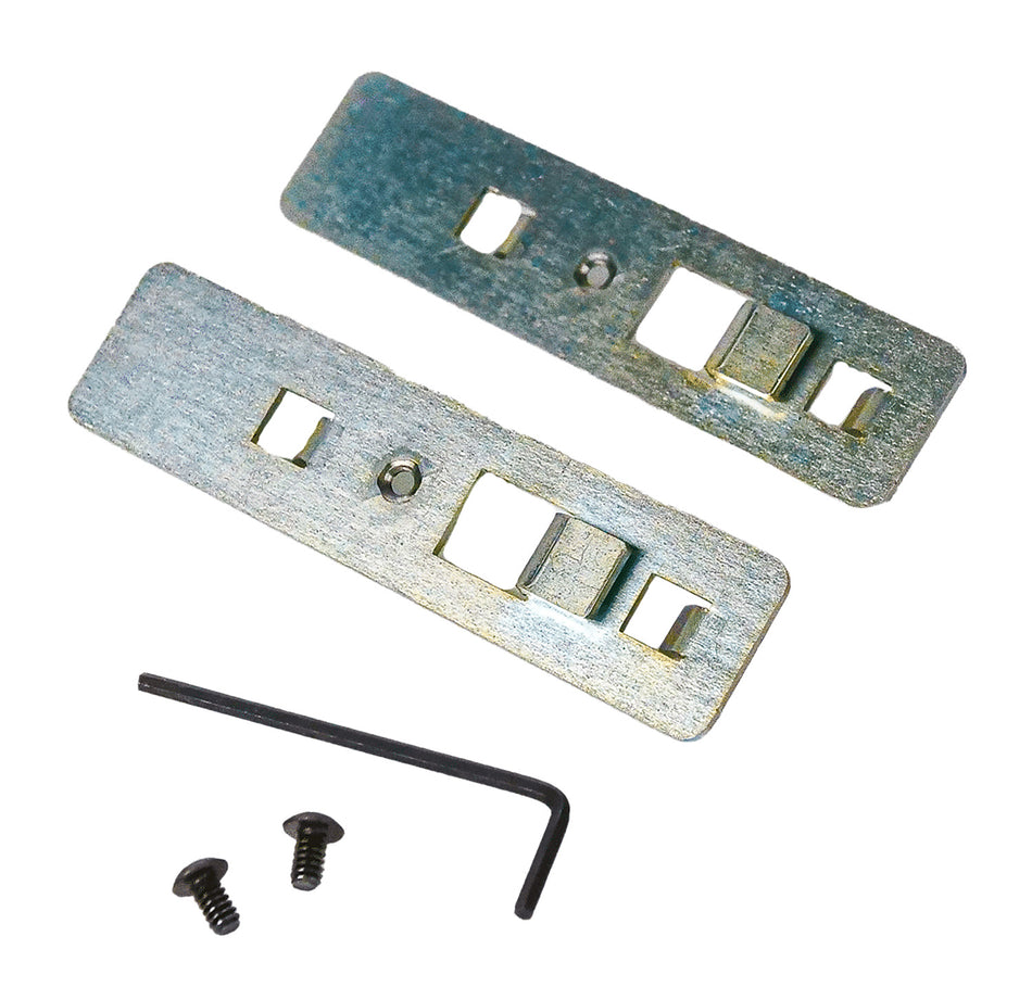 Berry's 84913 Silver Steel Track Clips for Gun Safe Pistol Rack