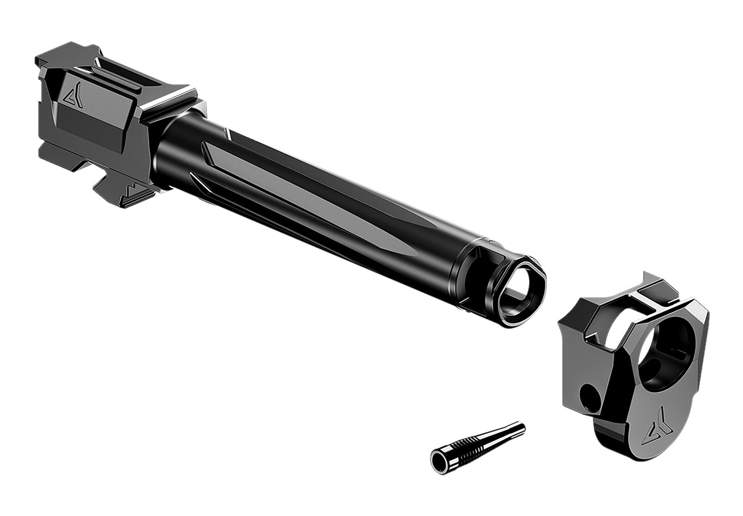 Radian Weapons R0881 Ramjet Barrel & Afterburner Combo Glock 17 Gen3 9mm, Black Stainless