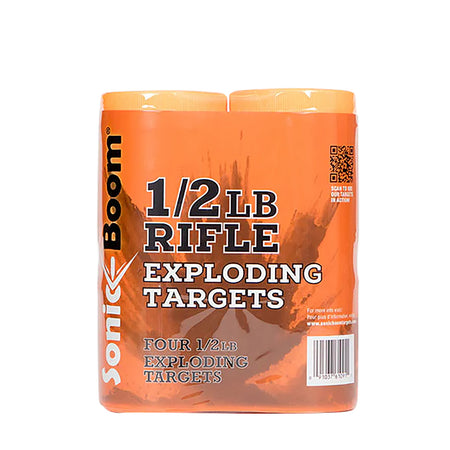 Sonic Boom Rifle Exploding Target Half-Pound Non-Hazardous Two-Part Mix 4-Pack