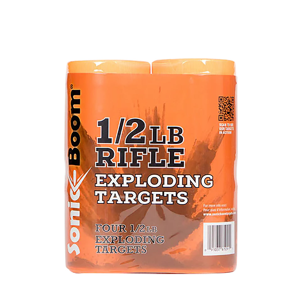 Sonic Boom Rifle Exploding Target Half-Pound Non-Hazardous Two-Part Mix 4-Pack