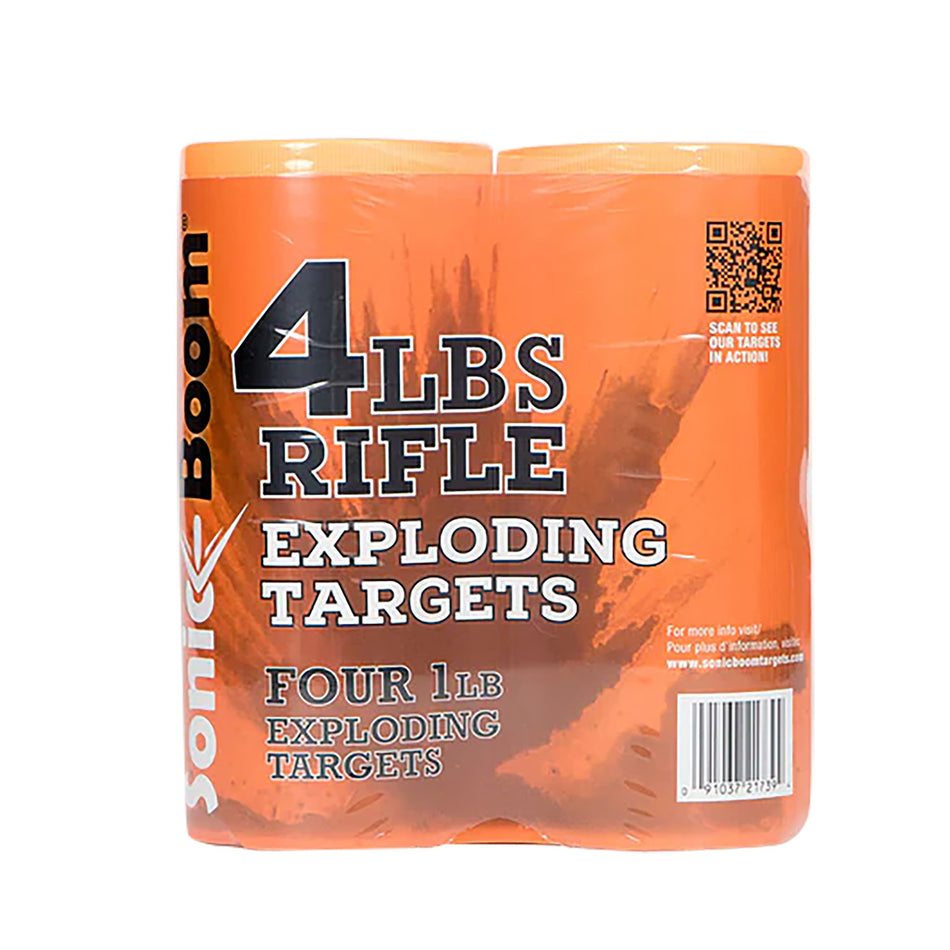 Sonic Boom Rifle Exploding Target 1 Pound Non-Hazardous Two-Part Mix 4-Pack