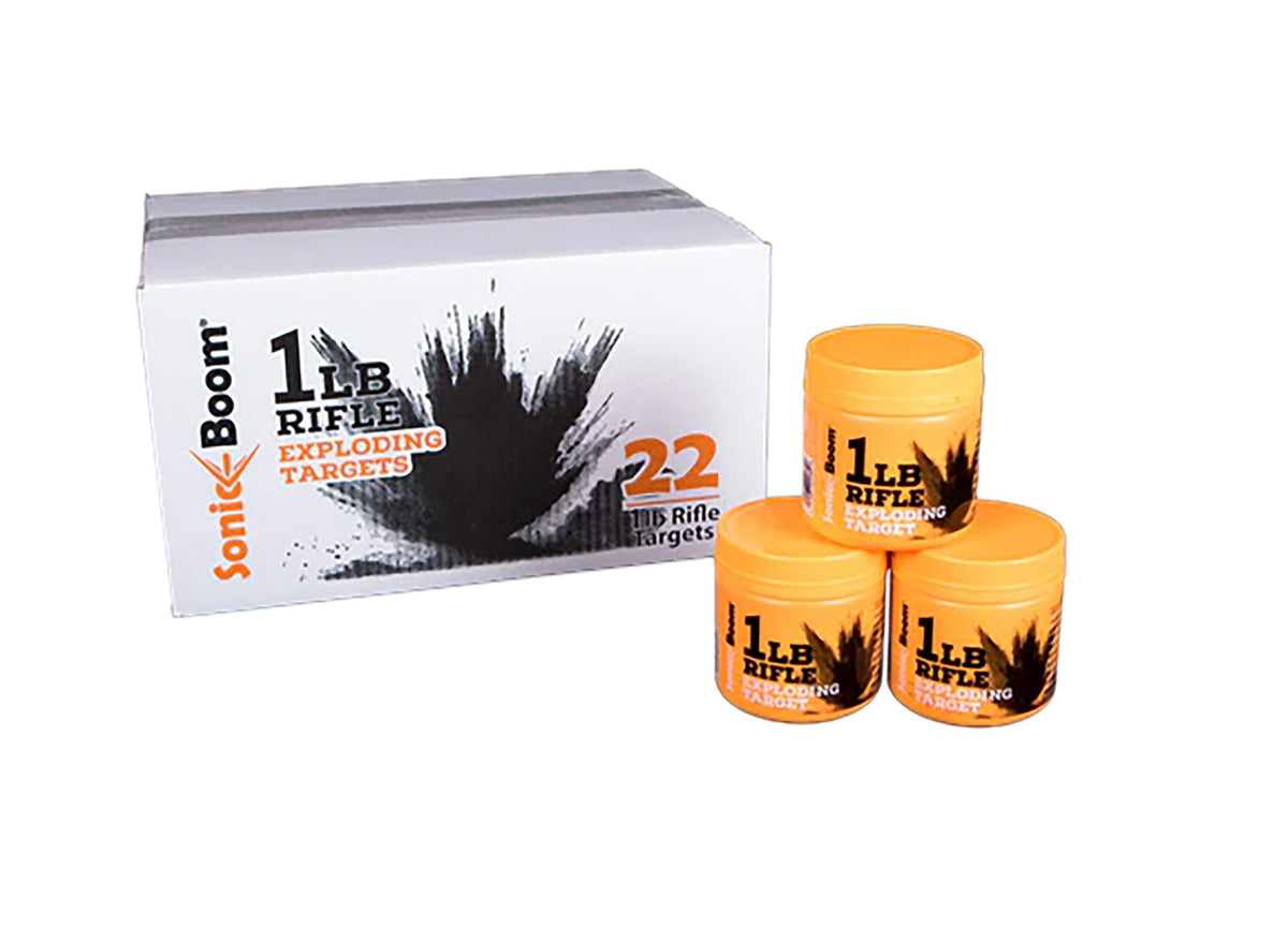 Sonic Boom Rifle Exploding Target 1 Pound Non-Hazardous Two-Part Mix 22-Pack