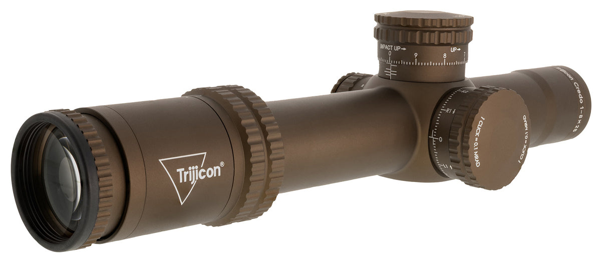 Trijicon Credo 2900055 1-8x28 34mm Tube Coyote Brown MRAD Segmented Circle Scope