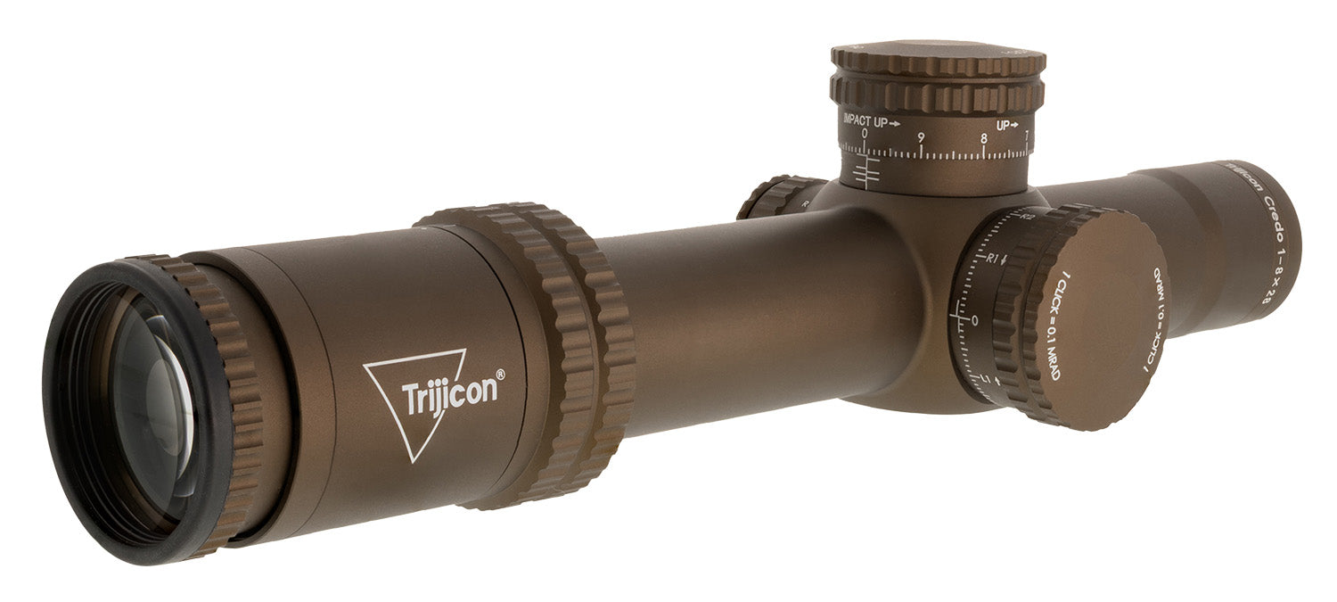 Trijicon Credo 2900056 1-8x28 FFP First Focal Plane 34mm Tube Coyote Brown Scope