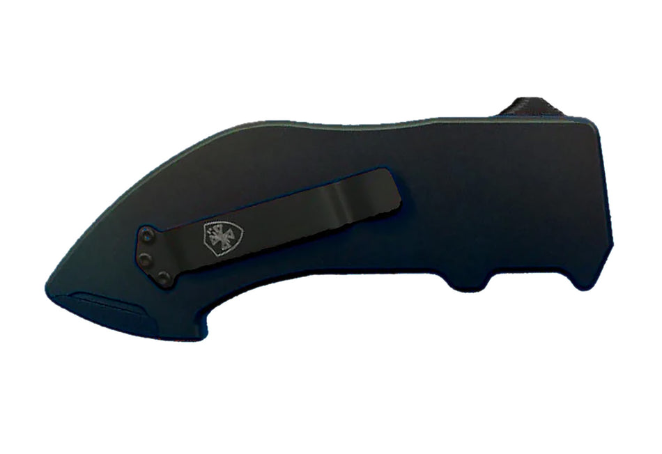 Templar Knife Squire Utility OTF Razor Plain Black Anodized Aluminum Handle, Includes Five SK5 Steel Razors and Pocket Clip