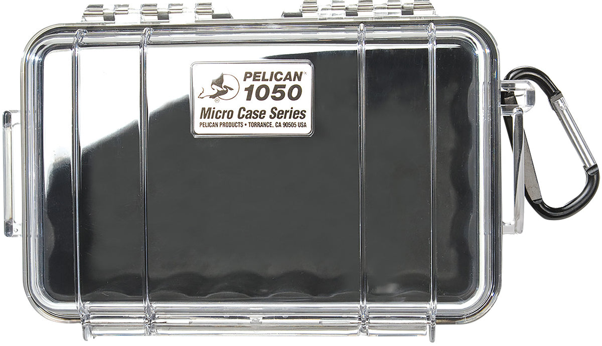 Pelican Micro Case 1050025100 Black/Clear Polycarbonate Dustproof 7.99" Long