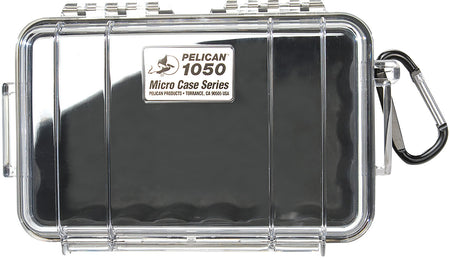Pelican Micro Case 1050025100 Black/Clear Polycarbonate Dustproof 7.99" Long