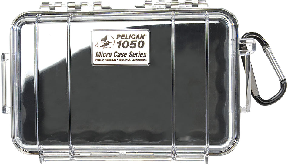 Pelican Micro Case 1050025100 Black/Clear Polycarbonate Dustproof 7.99" Long