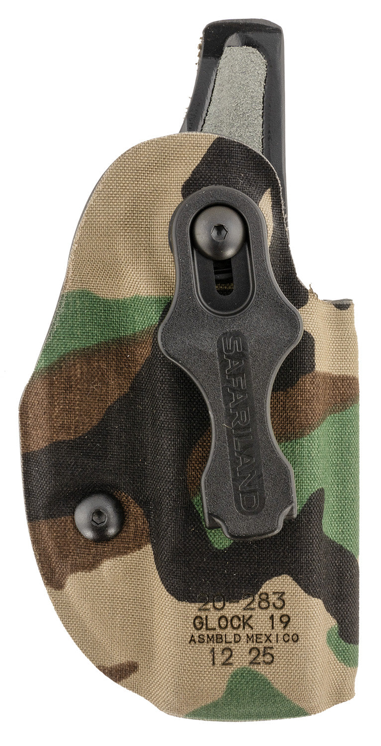 Safariland Species Inside Waistband Holster Glock 19 Woodland Camo RH Belt Clip