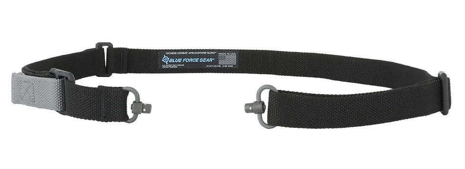 Blue Force Gear Vickers Padded Push Button Black Cordura Rifle Sling Adjustable 36 to 62 Inch